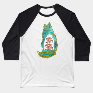 Fish in the Belly of a Blue Cat Baseball T-Shirt